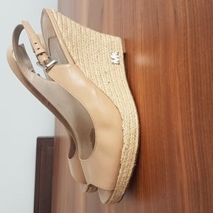 MICHAEL Michael Kors Tan Espadrille Wedges